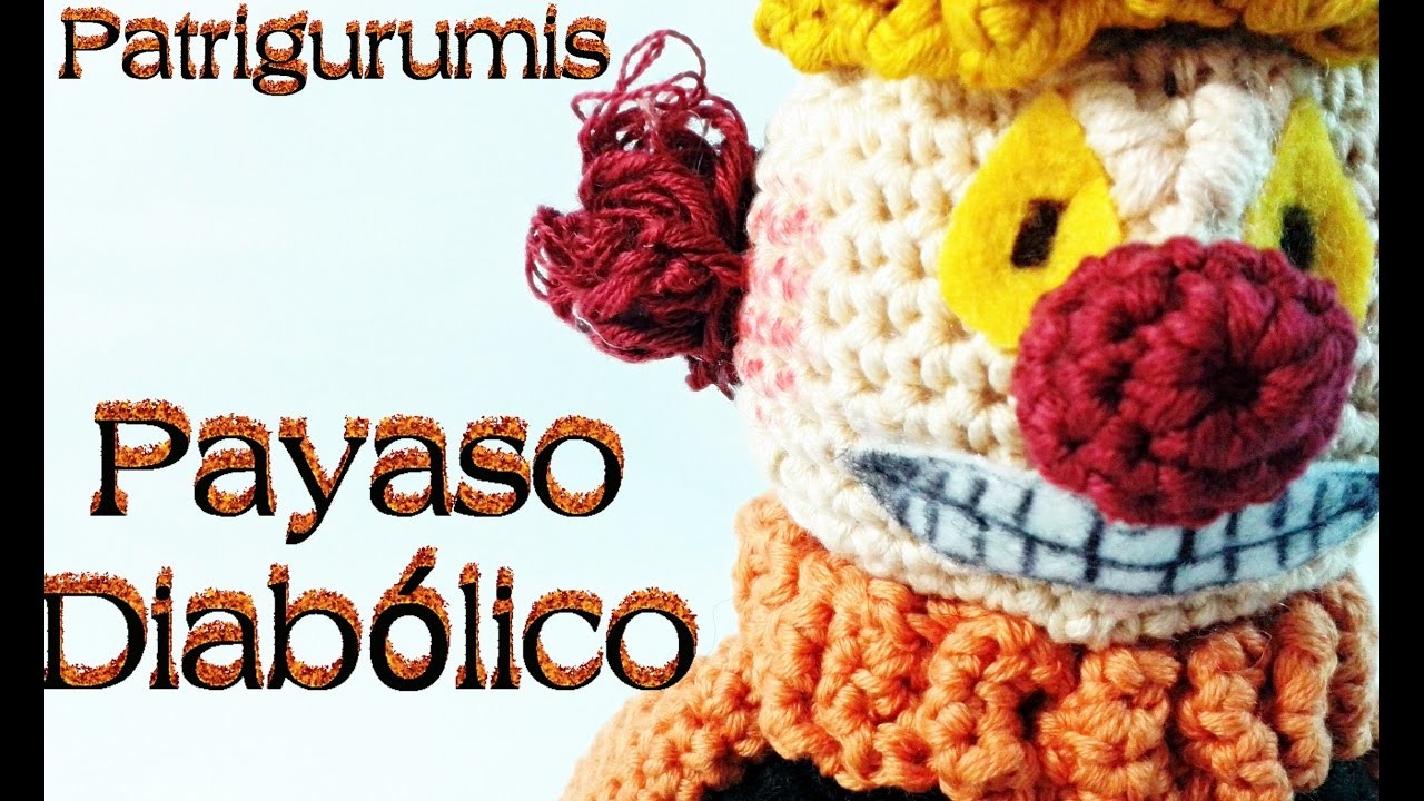 DIY Payaso halloween amigurumi - Crochet