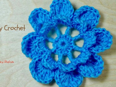 Flor a crochet Nº 4