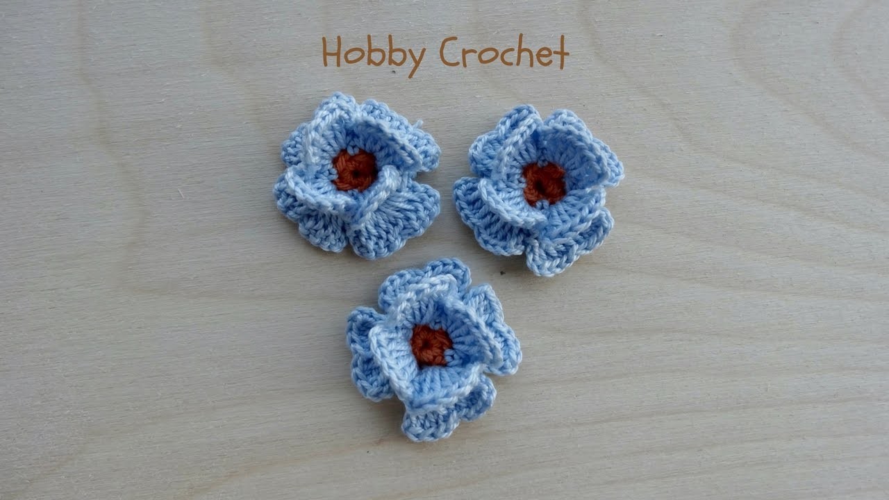 Pequeña Flor a Crochet (Flor Nº 3)