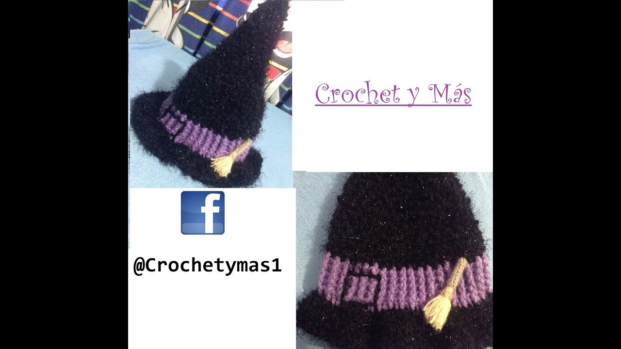 Sombrero de Bruja a Crochet