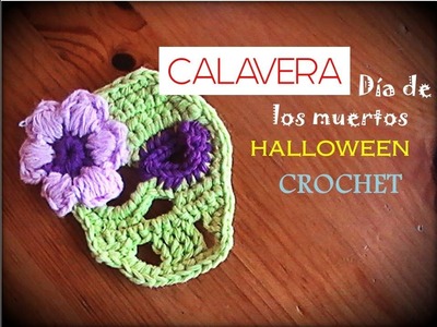 CALAVERA día de los muertos - Halloween CROCHET (diestro)