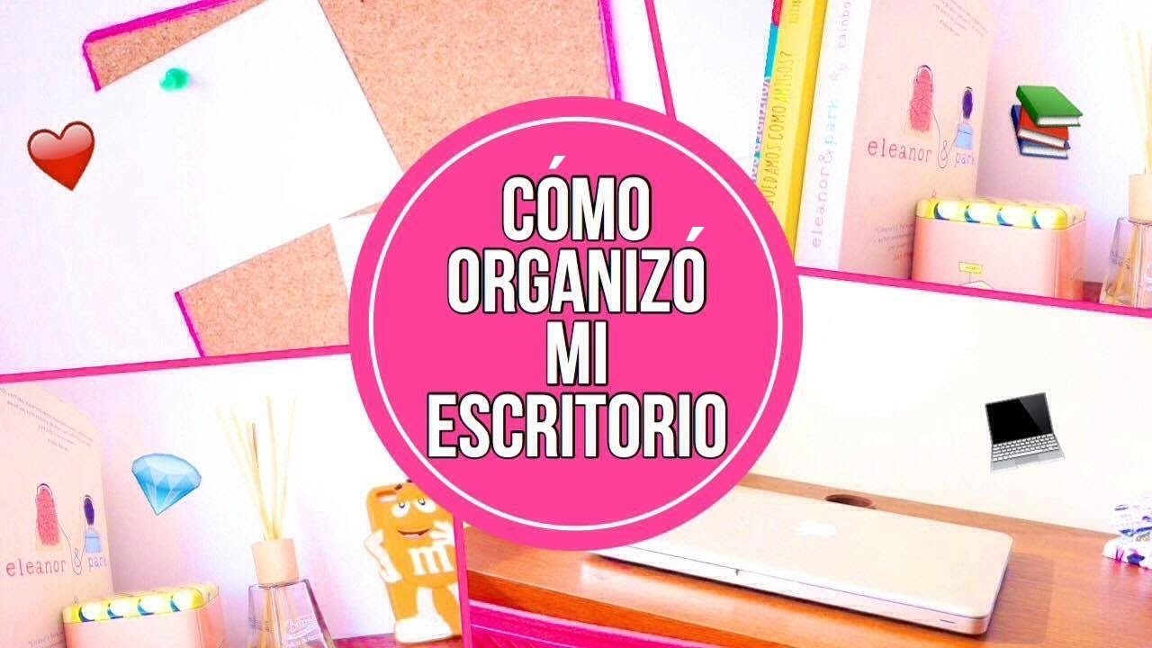 ¿Cómo decoro.organizó mi escritorio? + DIY || Valeria Rodríguez