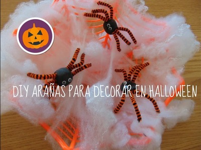 DIY ARAÑAS PARA DECORAR EN HALLOWEEN