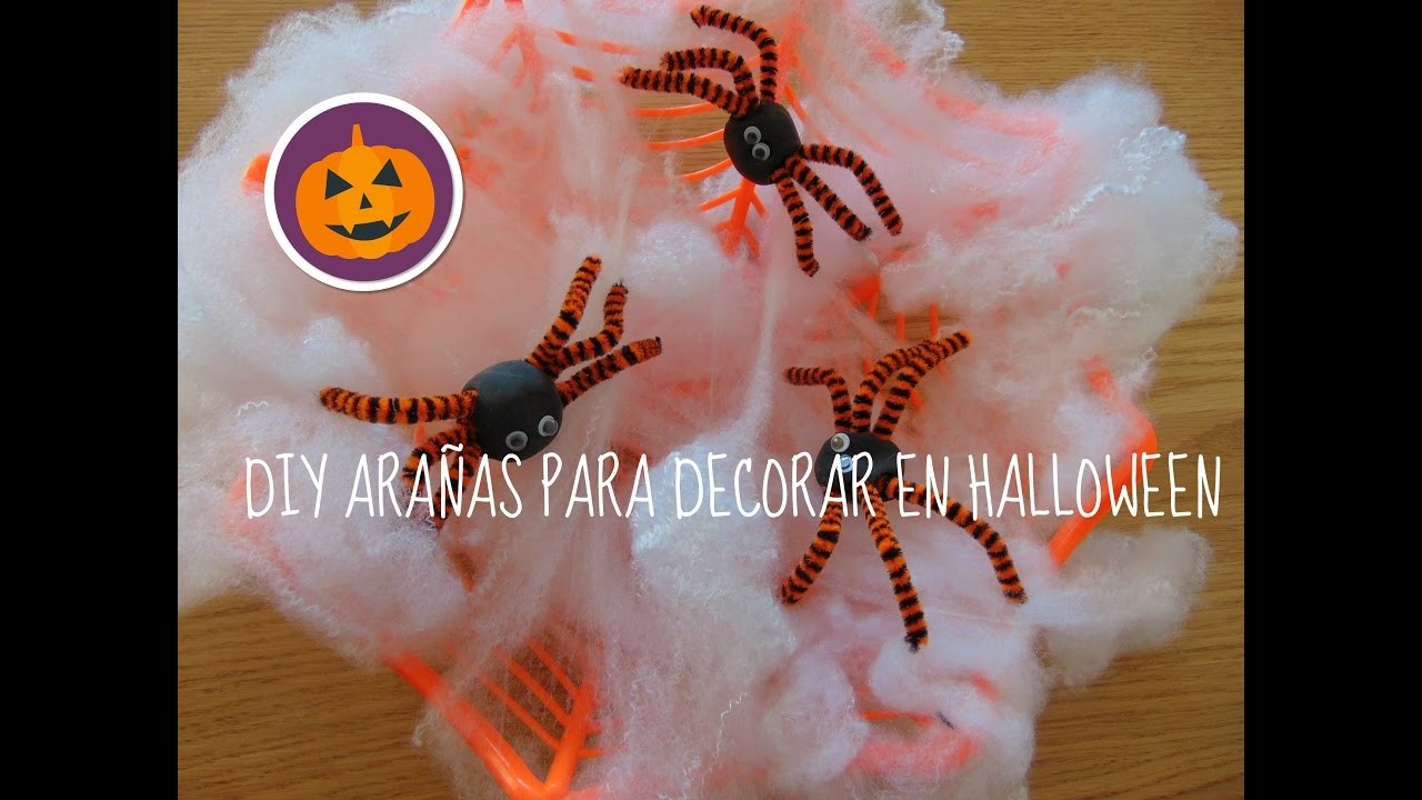 DIY ARAÑAS PARA DECORAR EN HALLOWEEN