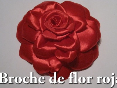 #DIY -#Broche de flor roja