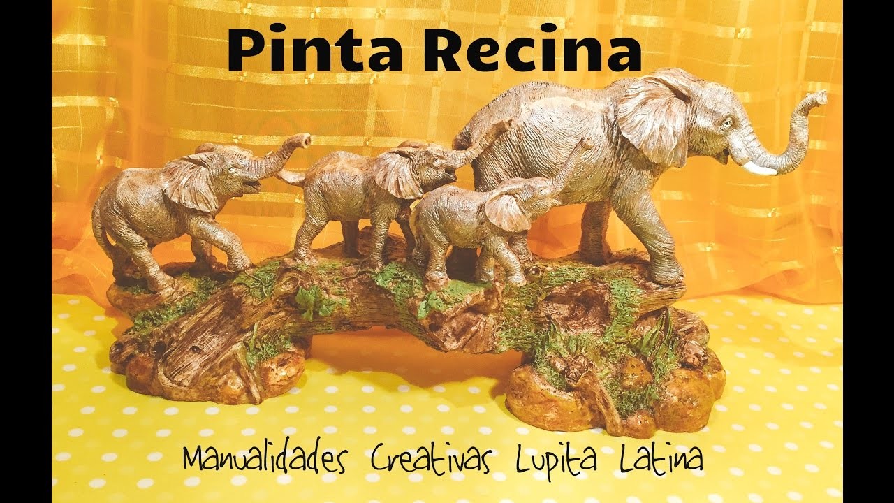 DIY Pinta Resina elefantes  paint resin