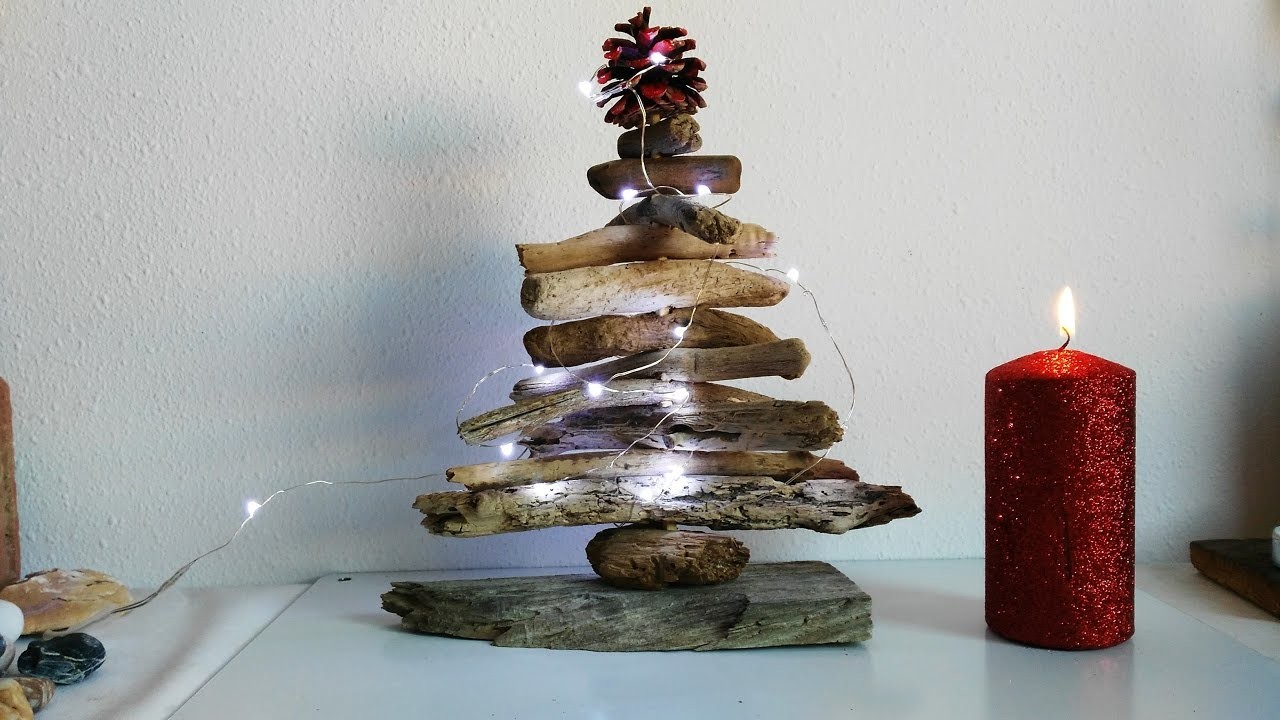 Manualidades con madera reciclada - Árbol de navidad - Tips de felicidad