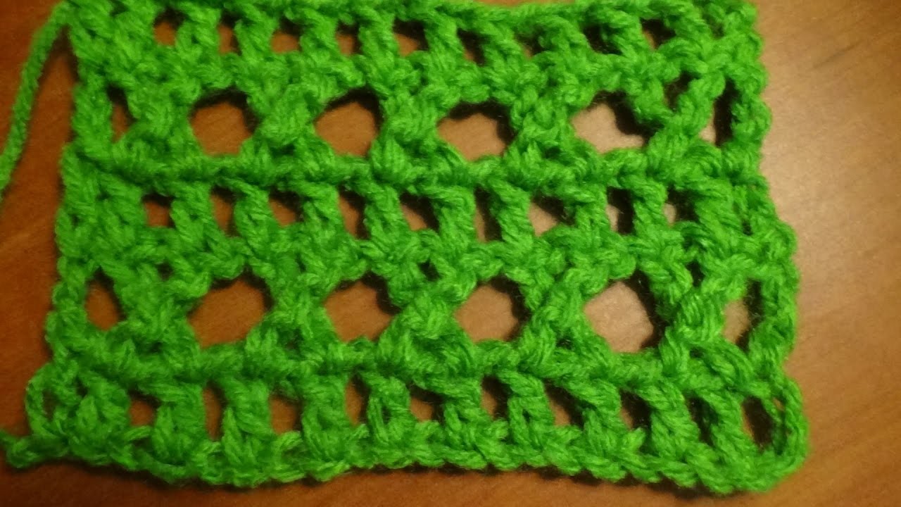 Puntada a crochet muy fácil, calada. Muestra No. 85