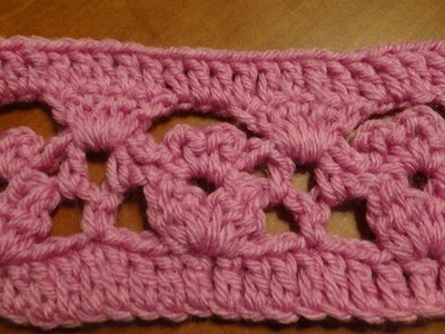 Puntada a crochet muy linda y fácil. Muestra No. 84