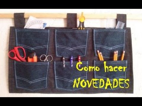 RX: DIY Organizador Jeans de pared sin cortar pantalones (házlo con material reciclado)