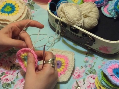 Tutorial como hacer cuadraditos a crochet
