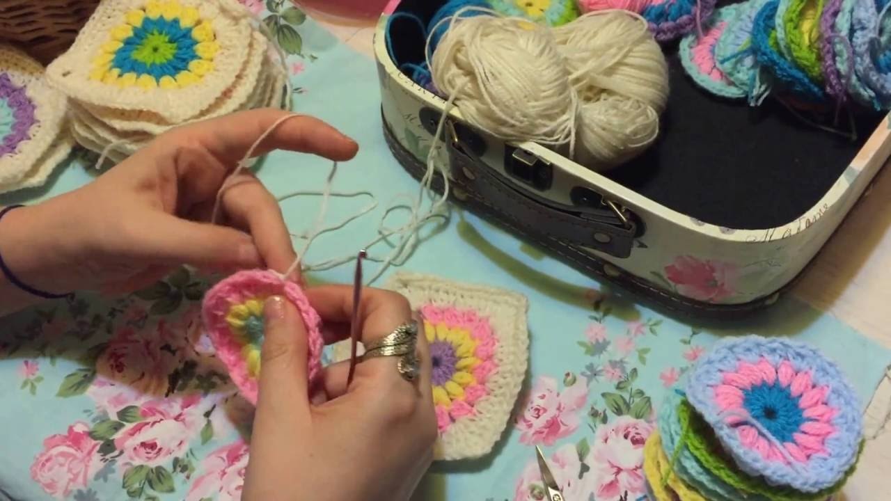 Tutorial como hacer cuadraditos a crochet