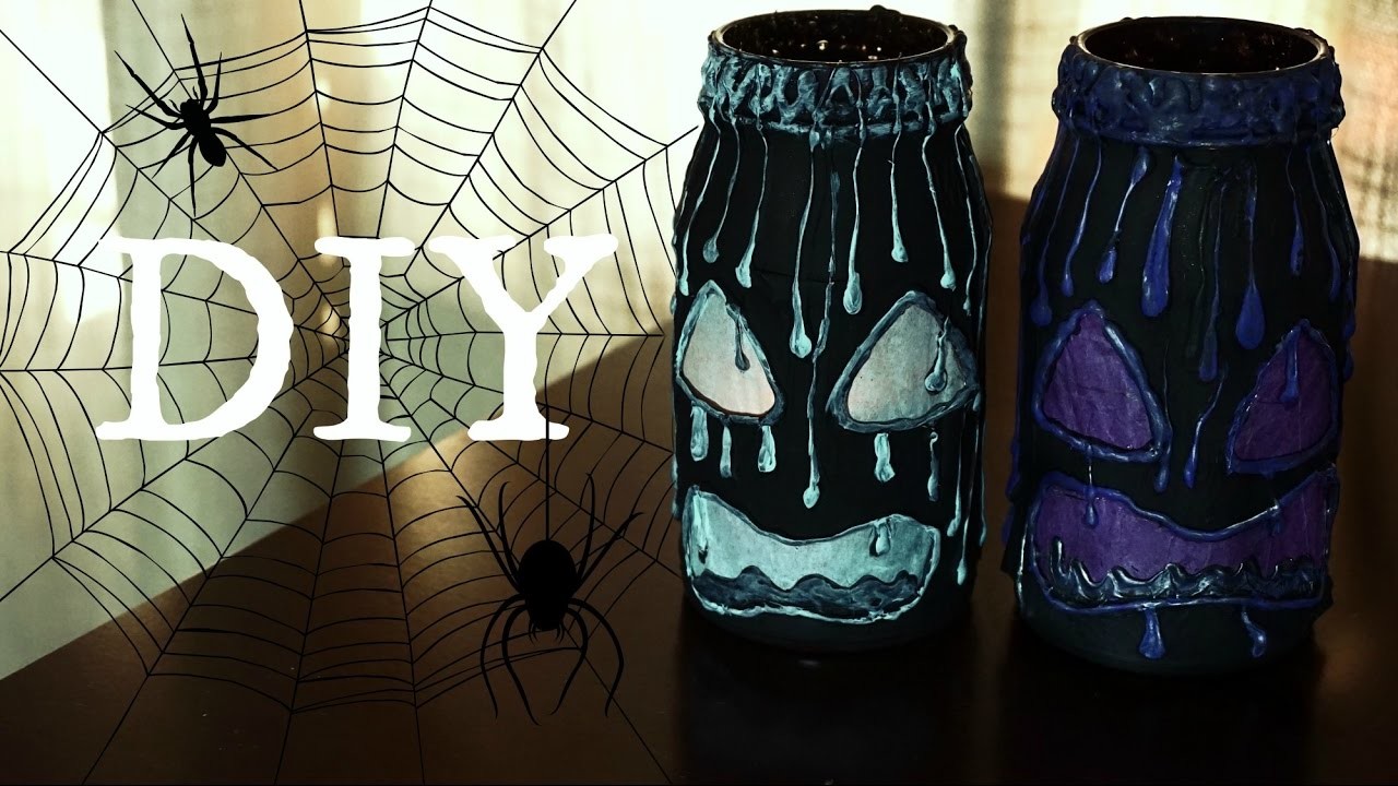 DIY HALLOWEEN Candle Holder | MANUALIDADES