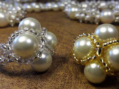 Elegante Anillo de 4 perlas. .Clase #15!!!