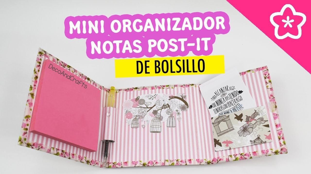 Mini Organizador de Notas Post-it de Bolsillo - DecoAndCrafts