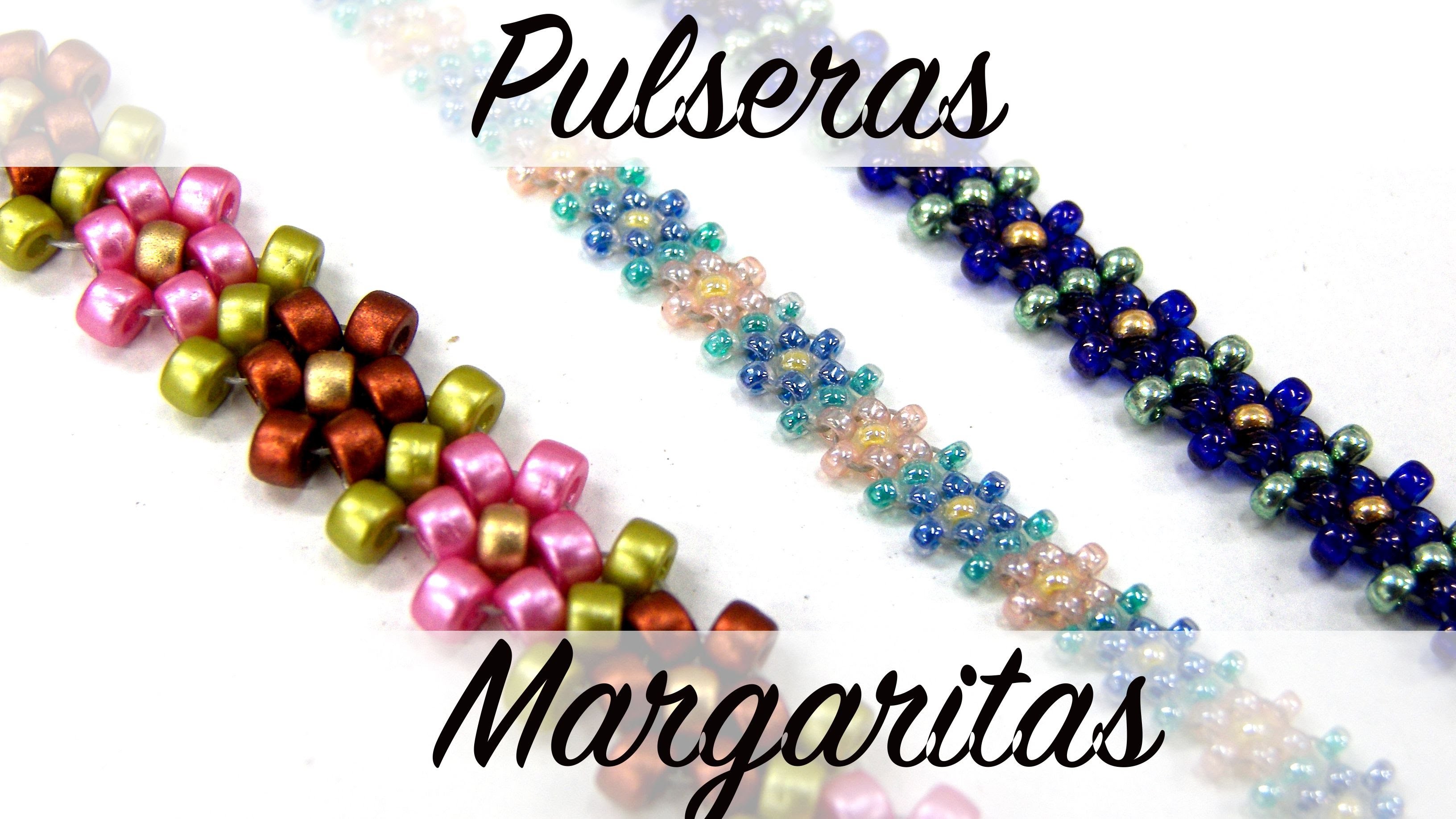 Pulsera Margaritas con Rocallas