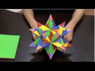 Como hacer una estrella de 20 puntas en origami- Hogar Tv  por Juan Gonzalo Angel