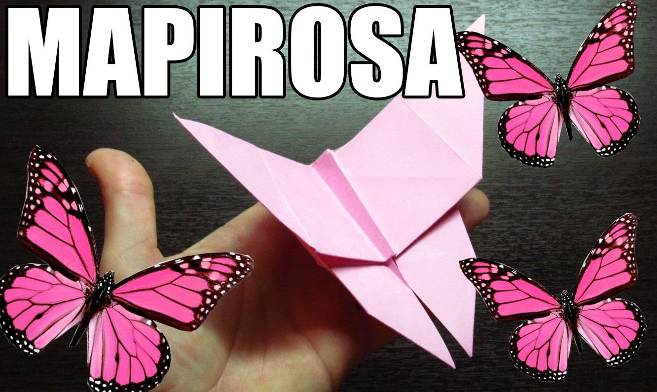 Como hacer una MARIPOSA DE PAPEL | Origami de ANIMALES paso a paso (Muy fácil) PAPER BUTTERFLY