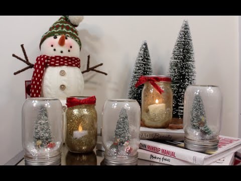 DIY Candle and Christmas Snowball (Velas y Bolas de Nieve Navideñas)