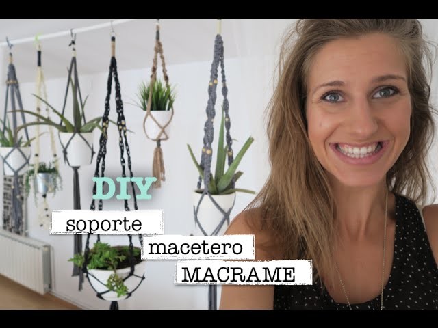 DIY | Como hacer macrame porta macetas | Plant hanger