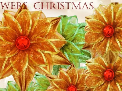 Haz flores de navidad y lindas y fáciles decoraciones