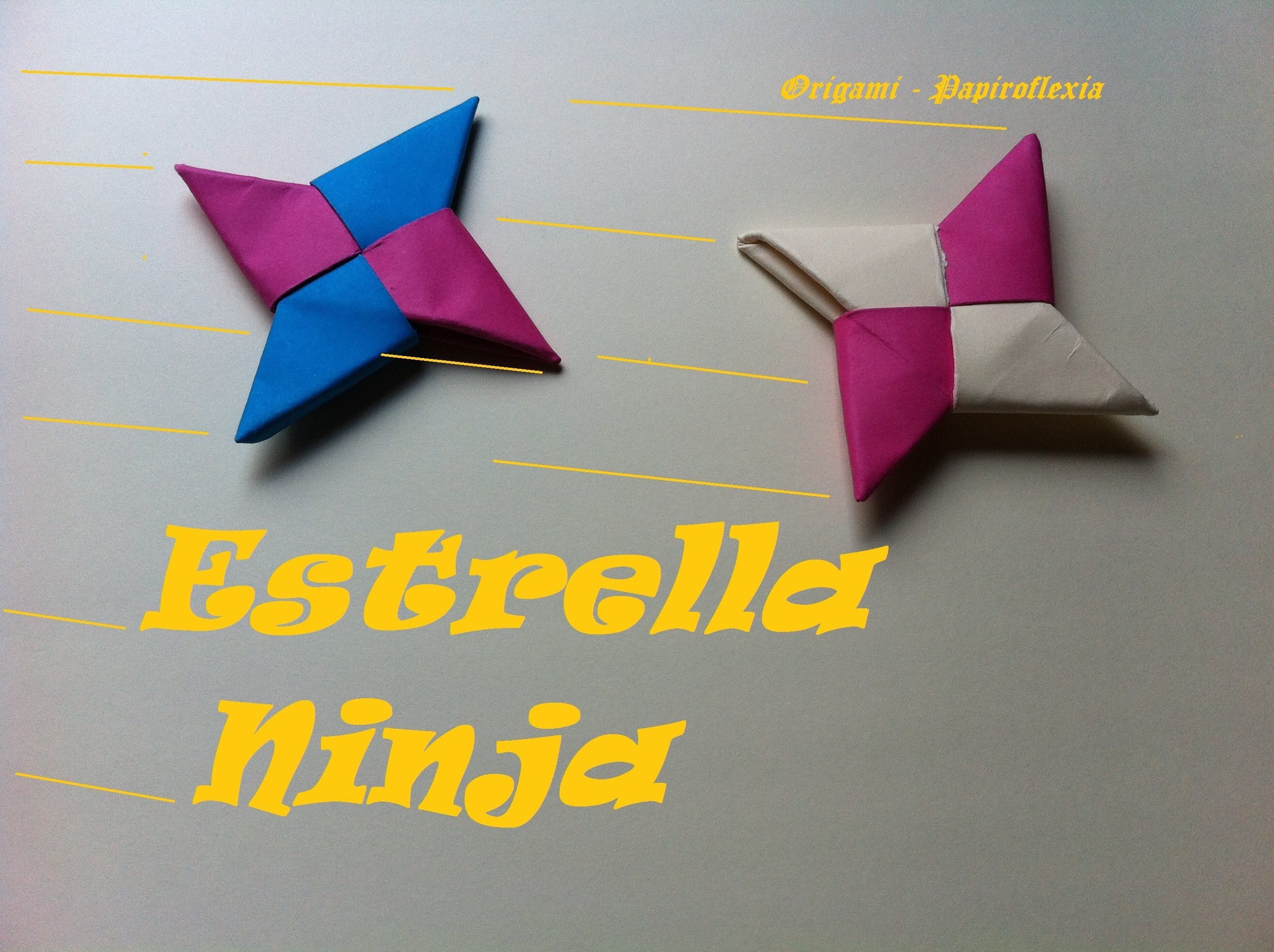 Origami - Papiroflexia. Estrella Ninja