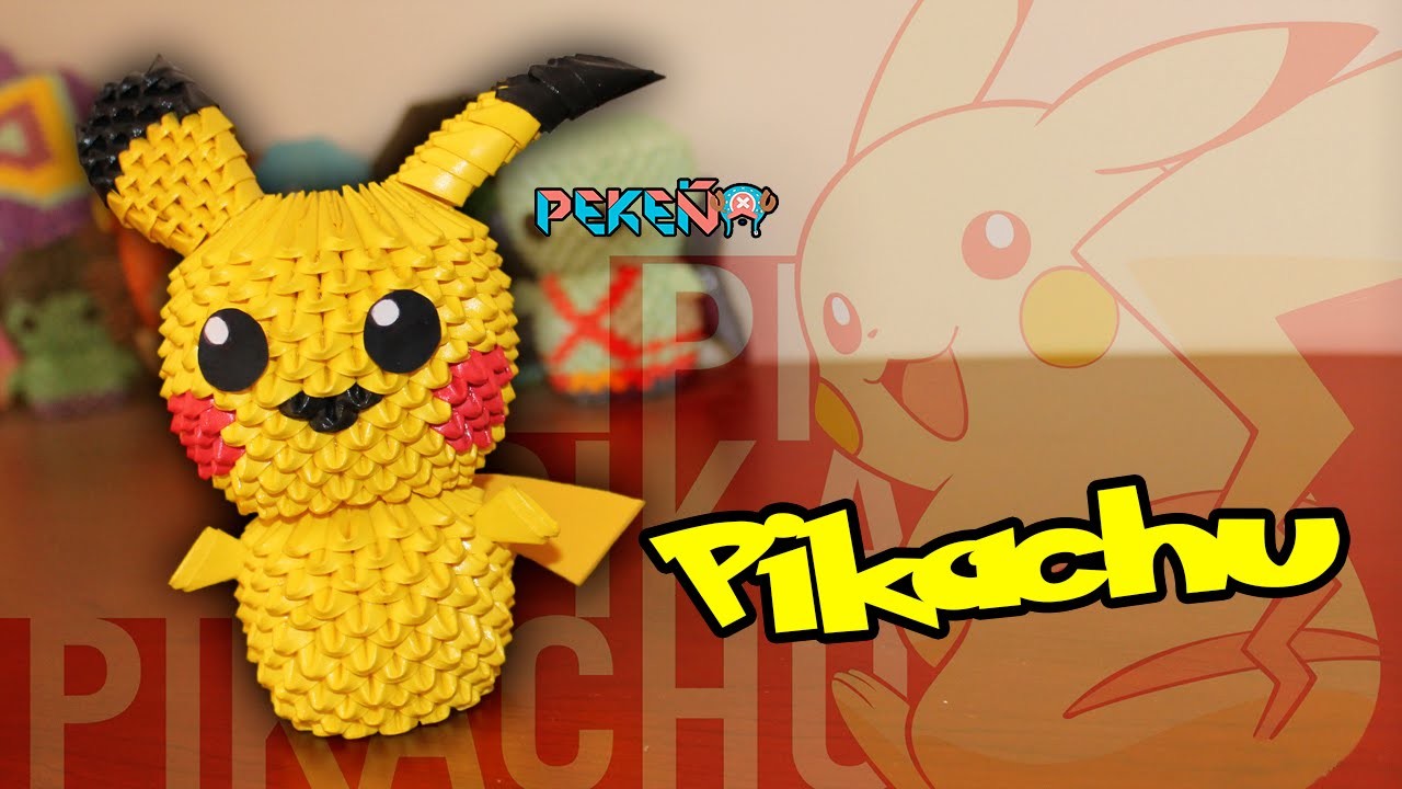 Pikachu 3D Origami | Pekeño ♥