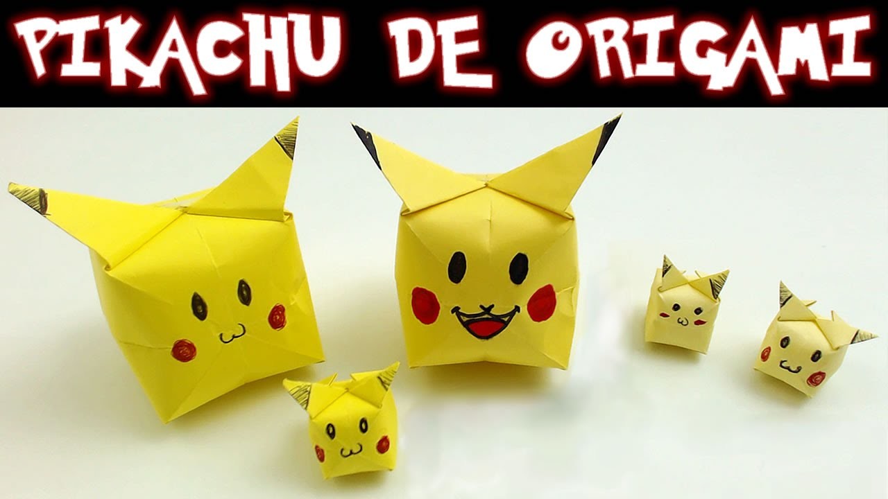 Pikachu de Origami, cómo se hace