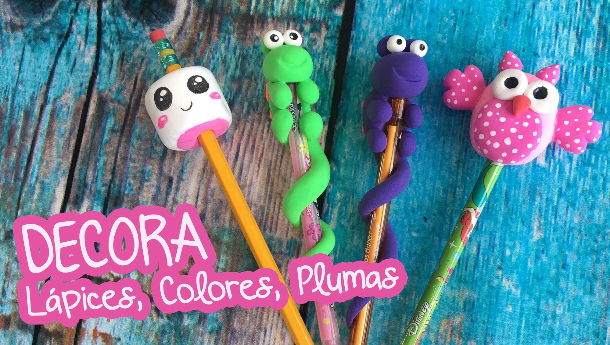 3 ideas para decorar con Foamy Moldeable Lápices, y Colores :: Chuladas Creativas