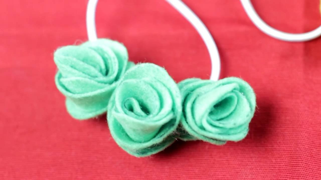 Cómo hacer pulseras con flores de fieltro| facilisimo.com