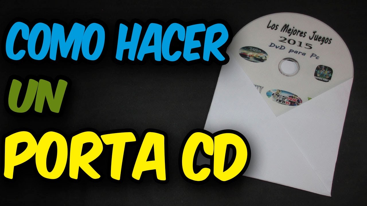 Como Hacer Un Estuche Case o Porta CD,DVD O BLU RAY de Papel CASERO