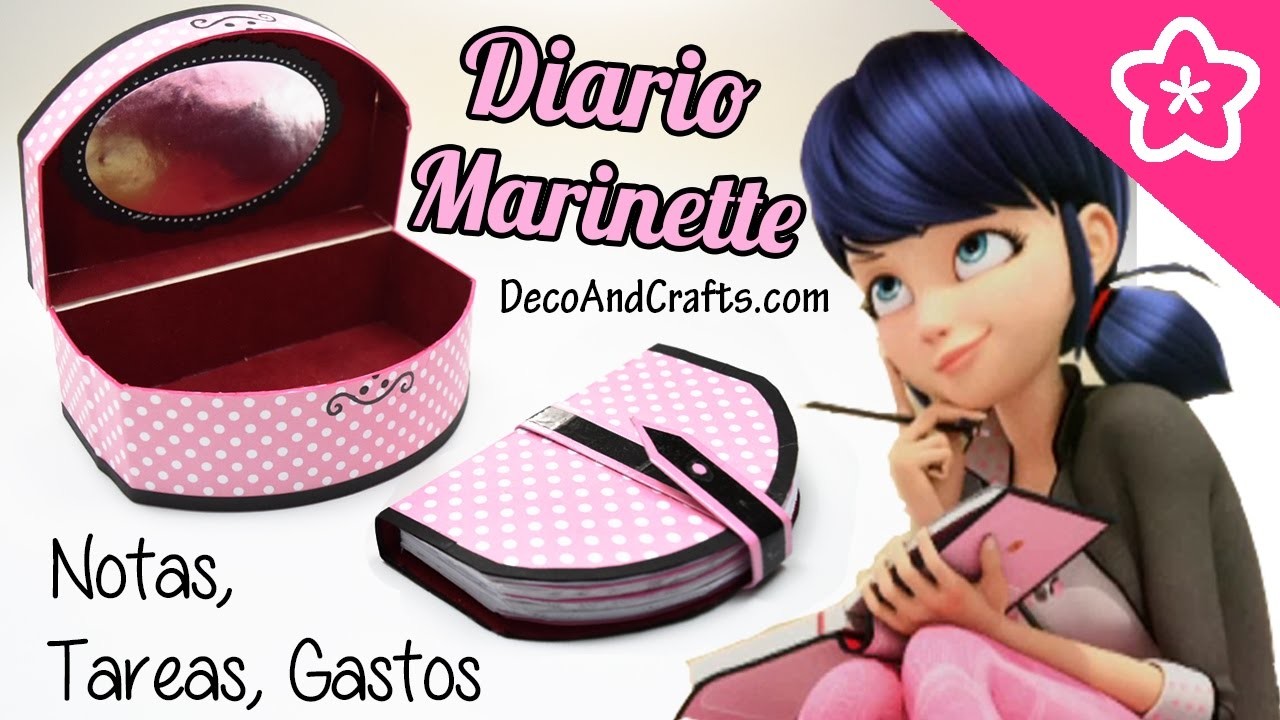 Libreta de Tareas Diario de Marinette Miraculous Ladybug - DecoAndCrafts