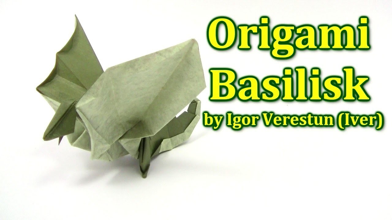 Origami Dragon Basilisk by Igor Verestun  - Yakomoga Origami tutorial