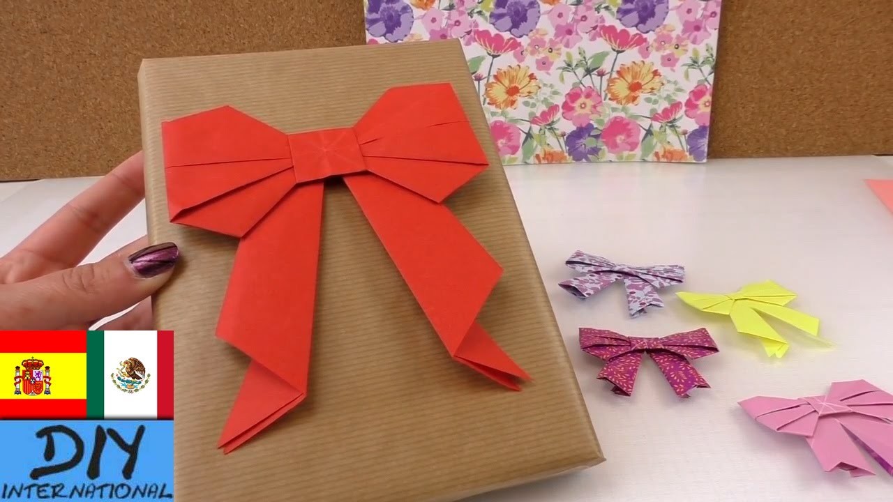 Lazo de origami - Cómo hacer - origami facil (en español paso a paso)