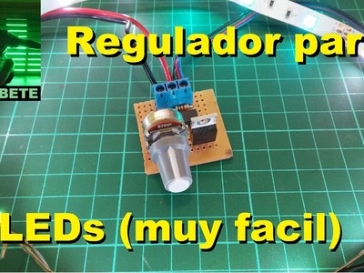 Regulador PWM para LEDs (muy facil de hacer)
