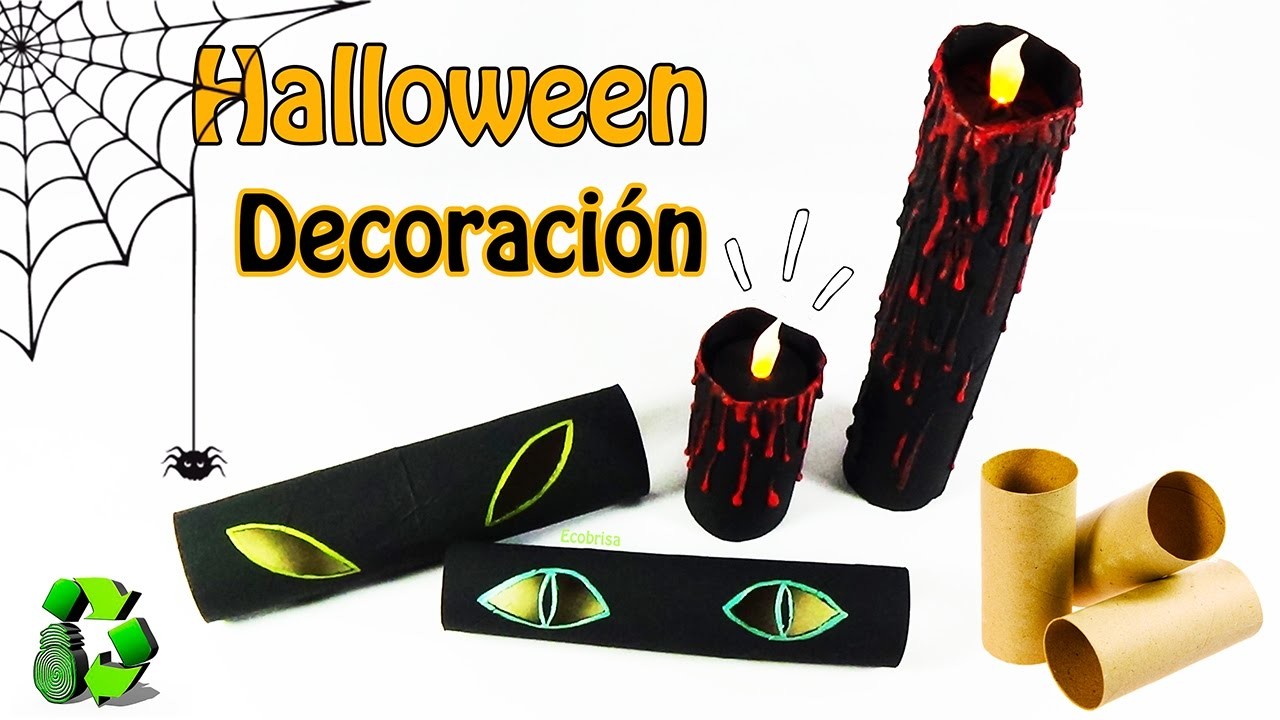 230. Manualidades para Halloween: Decoración con tubos de cartón (Colab. con DecoAndCrafts) Ecobrisa
