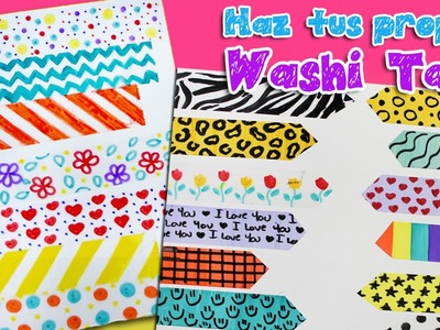 Cintas Decorativas Fáciles de Hacer, Haz tus Washi Tape con 3 simples materiales