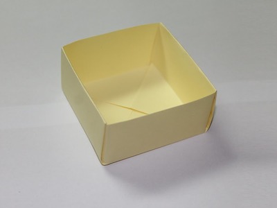 Como hacer una caja de papel facil