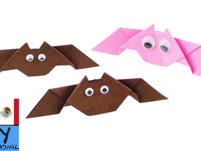 Origami: Murciélago | Idea para Halloween | Murciélago de papel