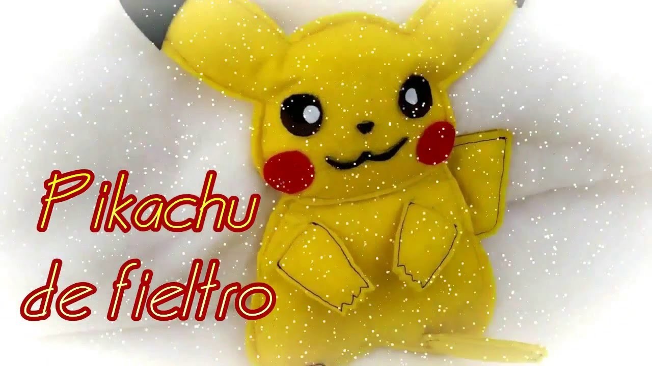 Pikachu de fieltro  - Manualidades con fieltro - pikachu pattern-  J&R