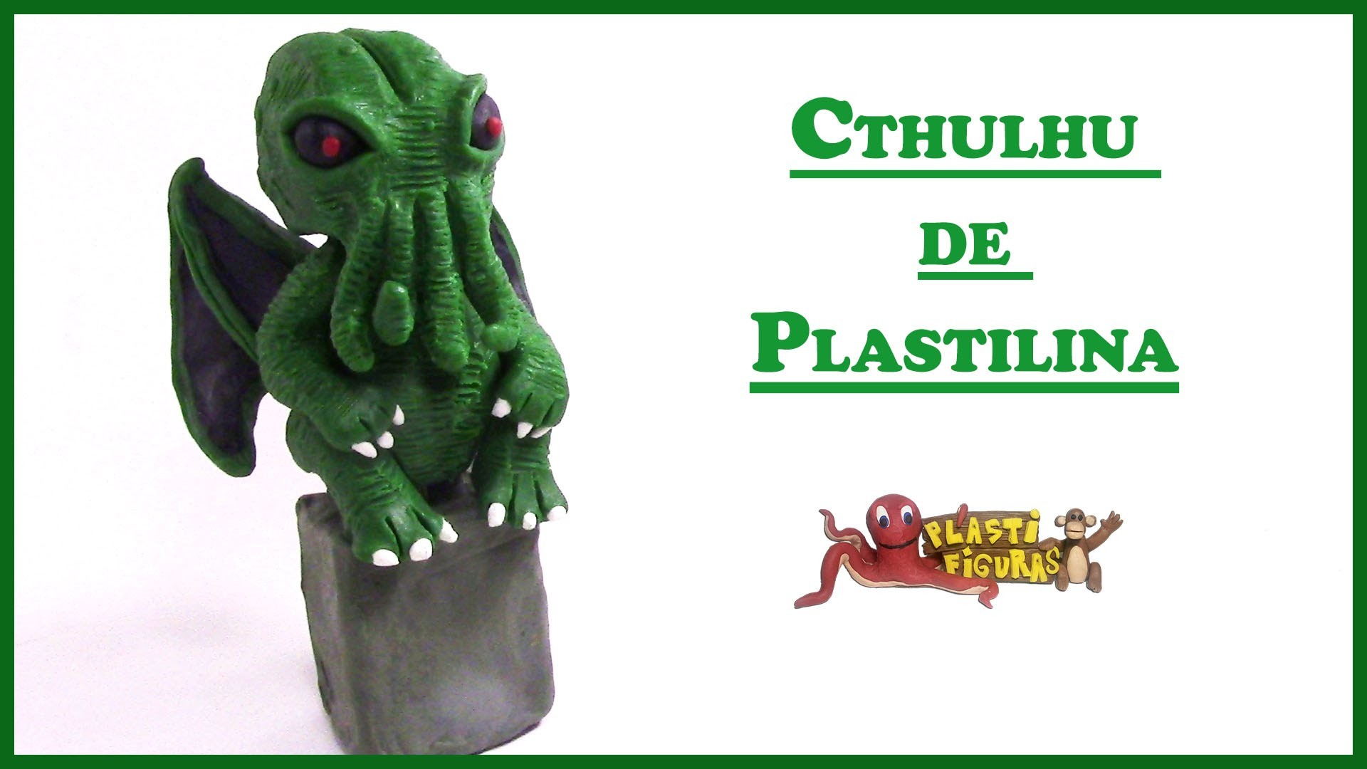 Como Hacer a Cthulhu de Plastilina. Porcelana Fria. How to Make Cthulhu with Clay.Plasticine