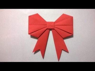 COMO HACER UN MOÑO DE PAPEL - How to make a paper bow