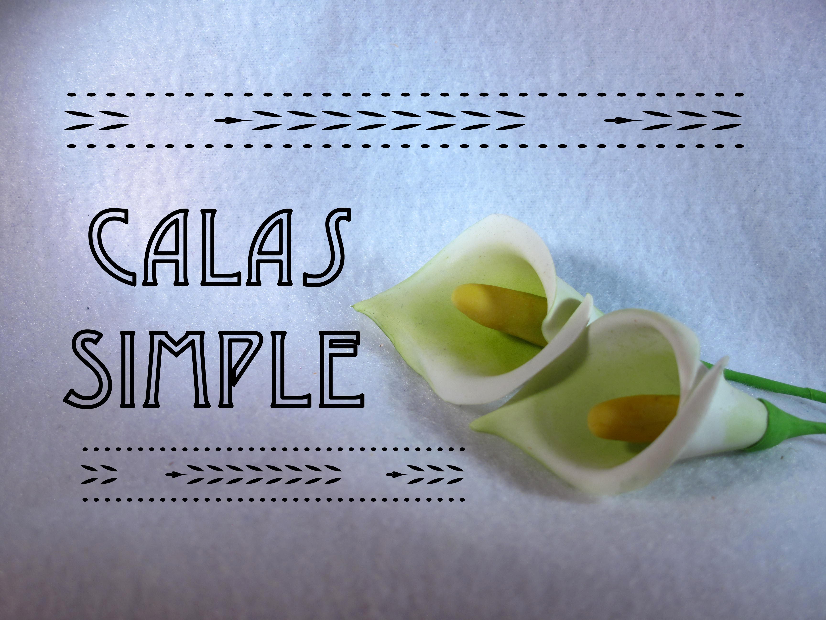 Como hacer una Cala Simple | How to make a simple Cala | Fondant | Pasta de Goma | Gumpaste