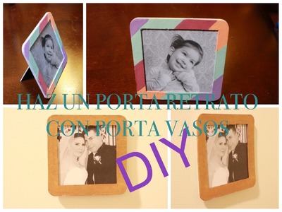 DIY haz un porta retrato con un porta vasos