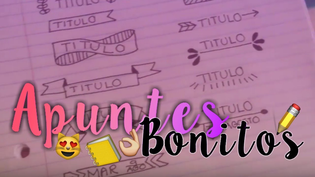 APUNTES BONITOS!
