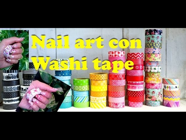 Como decorar tus uñas con washi tape!! Facilisimo!! (principiantes)