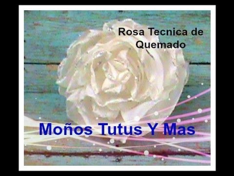 ROSA CON TECNICA DE QUEMADO Paso a Paso GARDEN ROSE BURNT TECHNIQUE Tutorial DIY How To