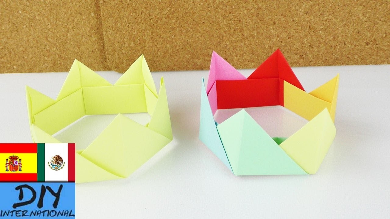 Tutorial ORIGAMI | Corona de papel | Origami para principiantes