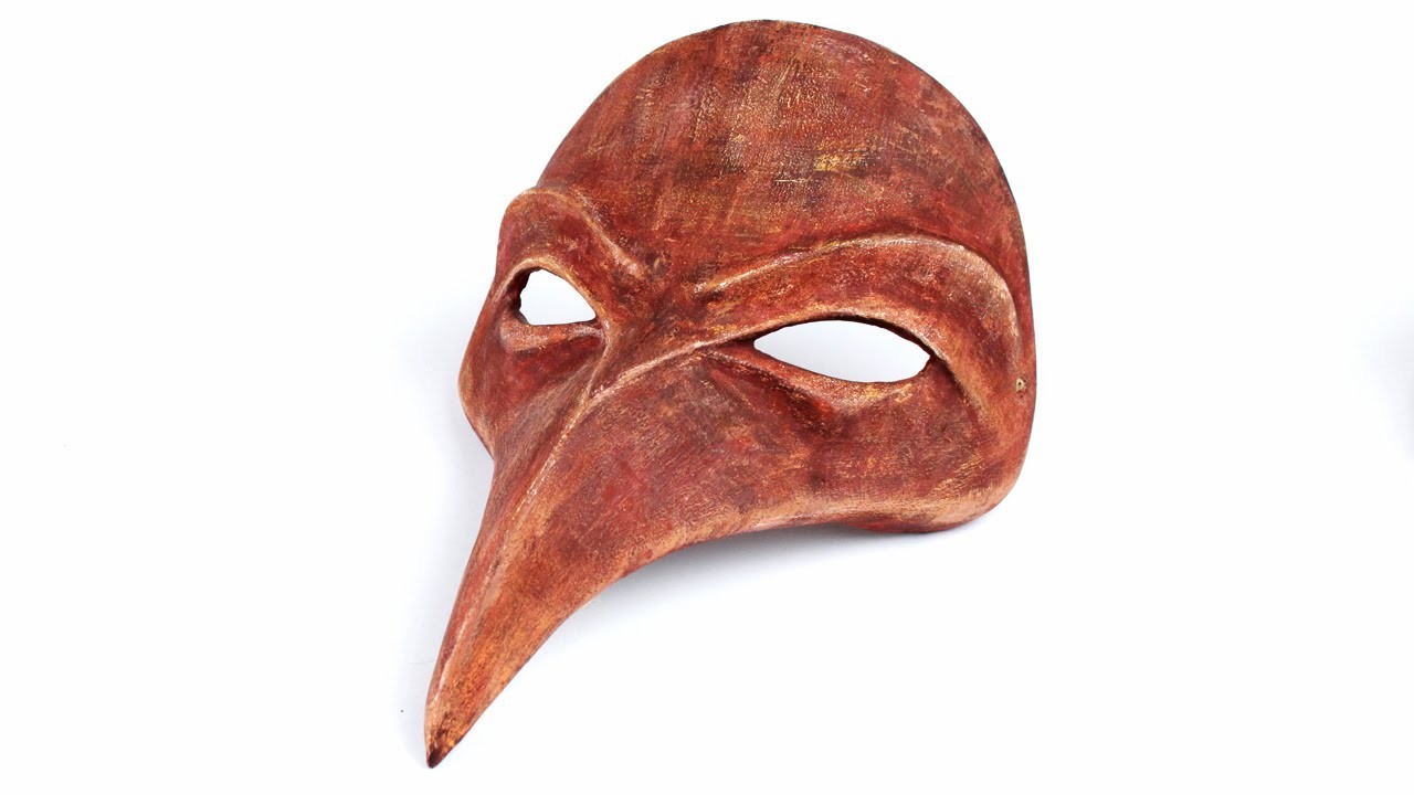 Máscara veneciana de papel Maché "Doctor Plaga"