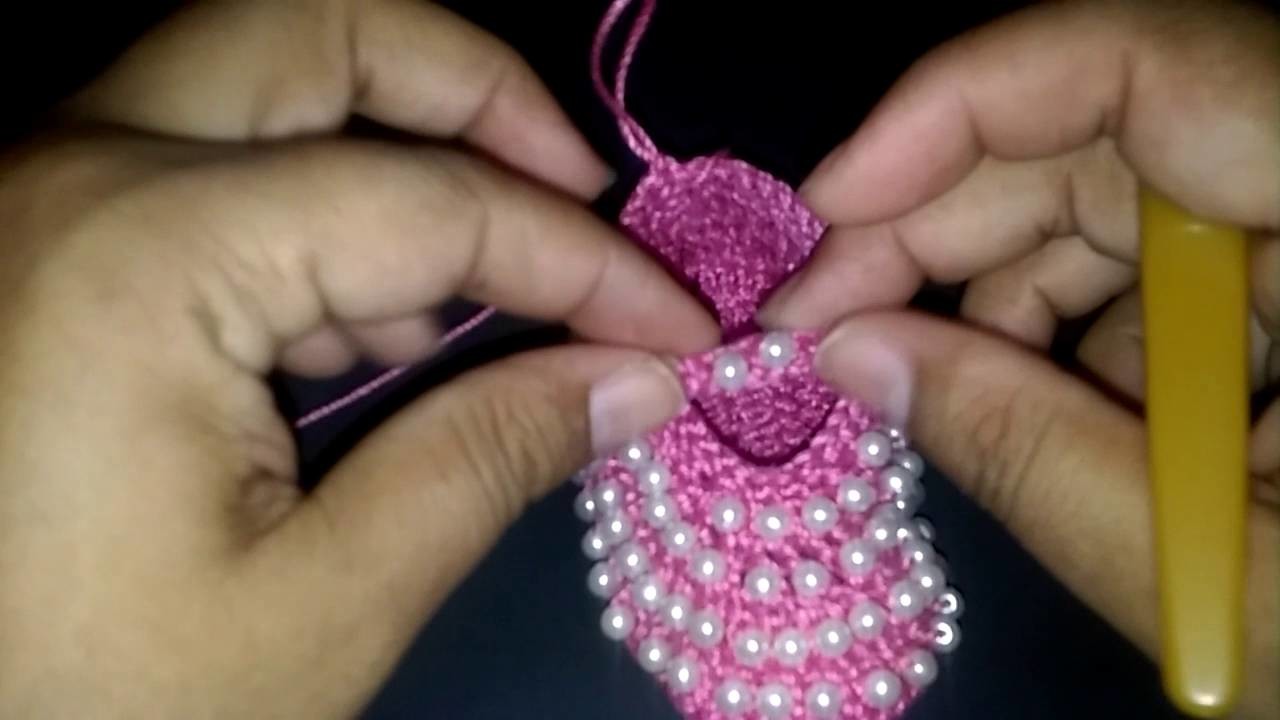 6 y última parte zapatitos de bebe con perlas a crochet
